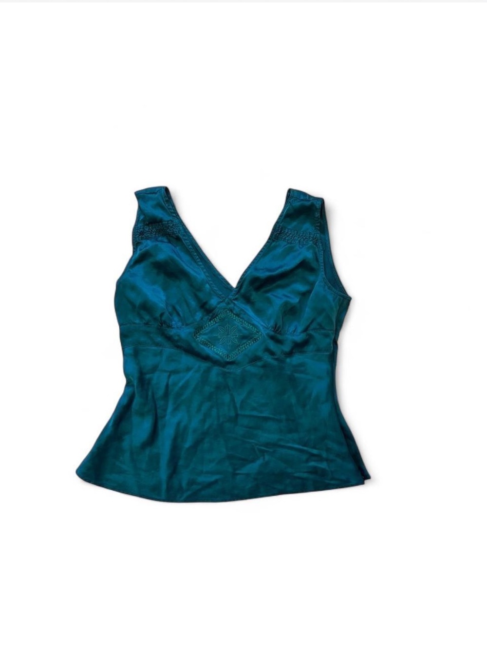 🩵Teal satin cami top 🩵